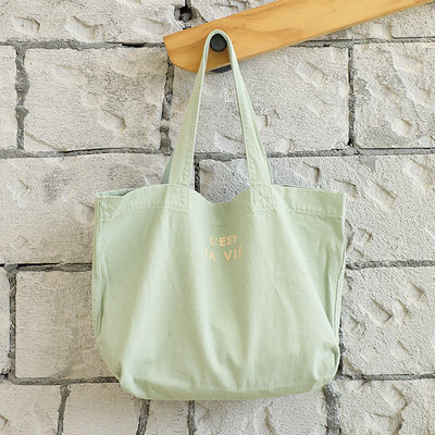 Sac de magasinage en toile écologique avec logo et motif