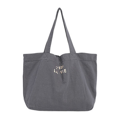 Sac de magasinage en toile écologique avec logo et motif