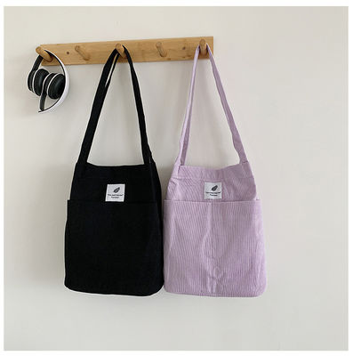 Lettre de logo personnalisée à la mode en gros caractères imprimés Sac à main en coton