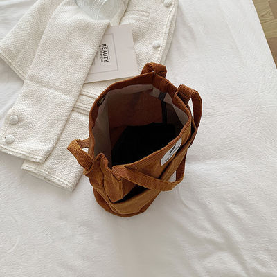 Lettre de logo personnalisée à la mode en gros caractères imprimés Sac à main en coton