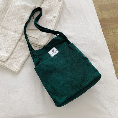 Lettre de logo personnalisée à la mode en gros caractères imprimés Sac à main en coton