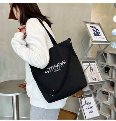 Derniers modèles de sacs à dos en toile pour femmes avec poignée et motif de lettre