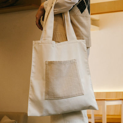 Sacs à main en toile de coton réutilisable à la mode pour les achats écologiques