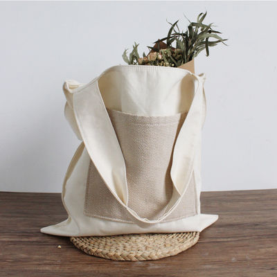 Sacs à main en toile de coton réutilisable à la mode pour les achats écologiques