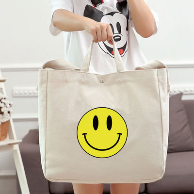 Sacs à main en toile de coton réutilisable à la mode pour les achats écologiques