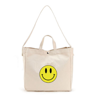 Sacs à main en toile de coton réutilisable à la mode pour les achats écologiques