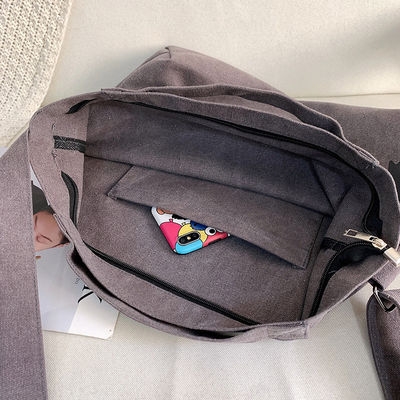 Logo personnalisé imprimé durable pliable réutilisable en coton organique moyen