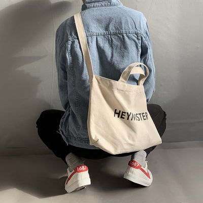 Sac à main en toile de grande taille sur mesure Acceptable OEM/ODM pour l'impression de lettres Sac de messagerie à corps croisé