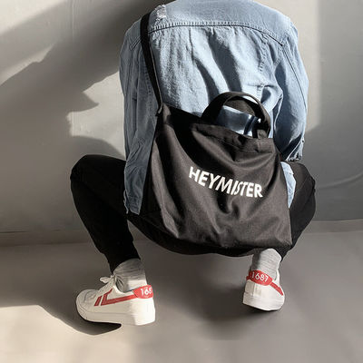 Sac à main en toile de grande taille sur mesure Acceptable OEM/ODM pour l'impression de lettres Sac de messagerie à corps croisé