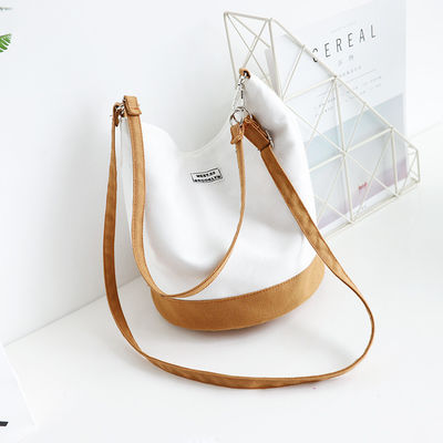 Sac à dos en coton à fond rond pour des achats à la mode et fonctionnels