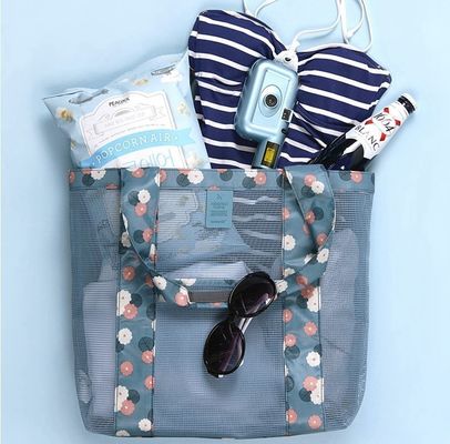 Sacs à main de voyage de mode sac à épaule en maille transparente sac de plage transparent pour le bénéfice