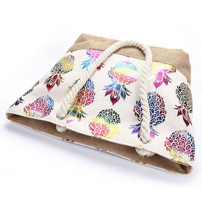 Sacs de plage Dames Tote décontracté pour femmes Mode Impression de fleurs Été Grande capacité