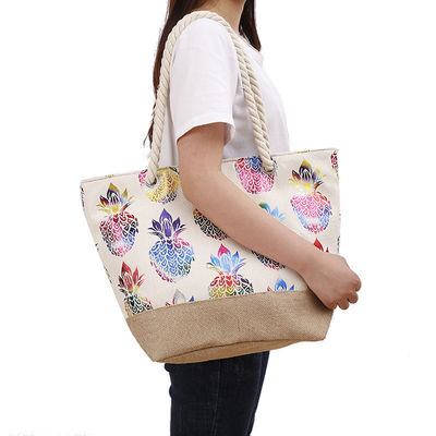 Sacs de plage Dames Tote décontracté pour femmes Mode Impression de fleurs Été Grande capacité