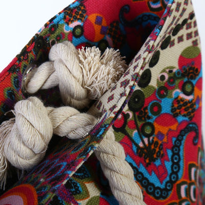 Sac à dos en coton sur toile pour les besoins quotidiens et plus encore