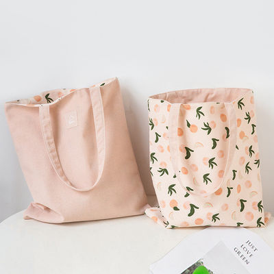 Logo personnalisé Sac à dos pliable en coton pour acheter de l'épicerie