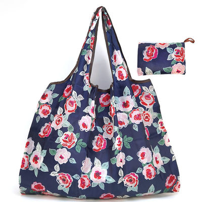 Nouveau style à la mode Eco-friendly Polyester pliable sac de magasinage floral pour les femmes