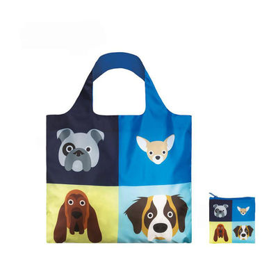 Mode à main REPT Tissu en polyester en laine pour chien Sacs de plage pour animaux Sac de magasinage pliable