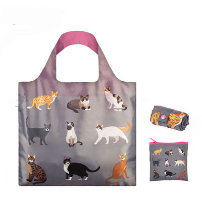 Mode à main REPT Tissu en polyester en laine pour chien Sacs de plage pour animaux Sac de magasinage pliable