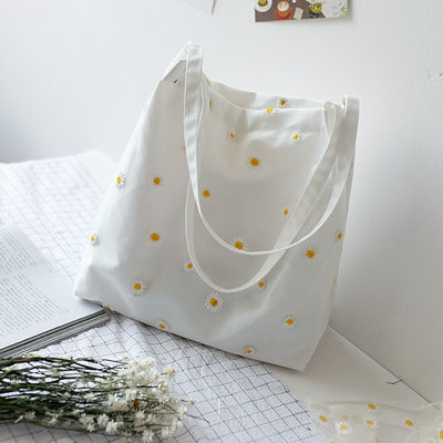 OEM/ODM Accepté Logo personnalisé directement brodé Sac à dos en coton de taille moyenne