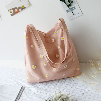 OEM/ODM Accepté Logo personnalisé directement brodé Sac à dos en coton de taille moyenne