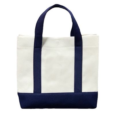 Sac de magasinage en toile de toile de ligne écologique en blanc réutilisable avec logo et logo personnalisés