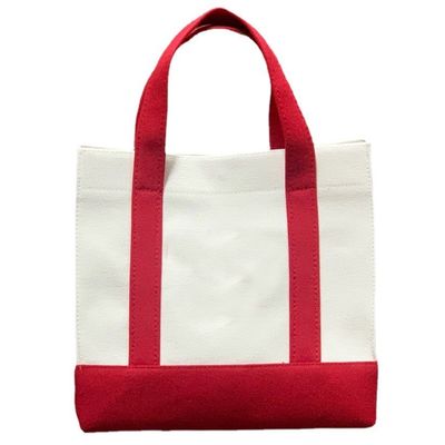 Sac de magasinage en toile de toile de ligne écologique en blanc réutilisable avec logo et logo personnalisés