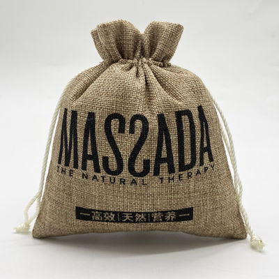 Logo personnalisé Pouch à corde de jute pour les éléments essentiels de la vie scolaire quotidienne et de l' organisation