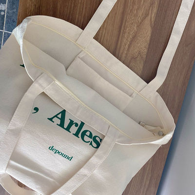 Logo personnalisé Taille lavable sac à main en toile pour les dernières occasions à la mode