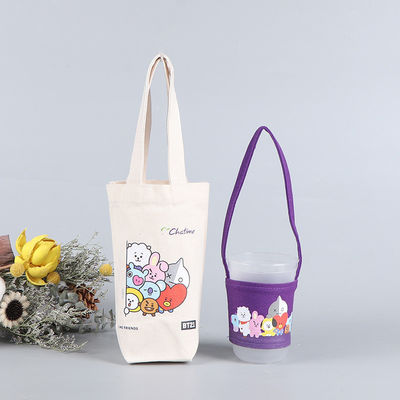 Mini tasse de café personnalisée porte-lait boisson toile porte-tote sac personnalisé logo