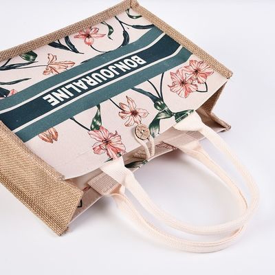 Des sacs à jute personnalisent des sacs à poudre réutilisables pour une taille moyenne sur le marché bangladais