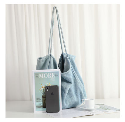 Sac à main cosmétique léger en denim écologique avec motif de dessin animé