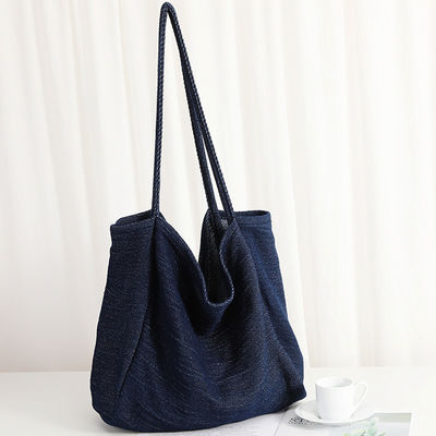 Sac à main cosmétique léger en denim écologique avec motif de dessin animé