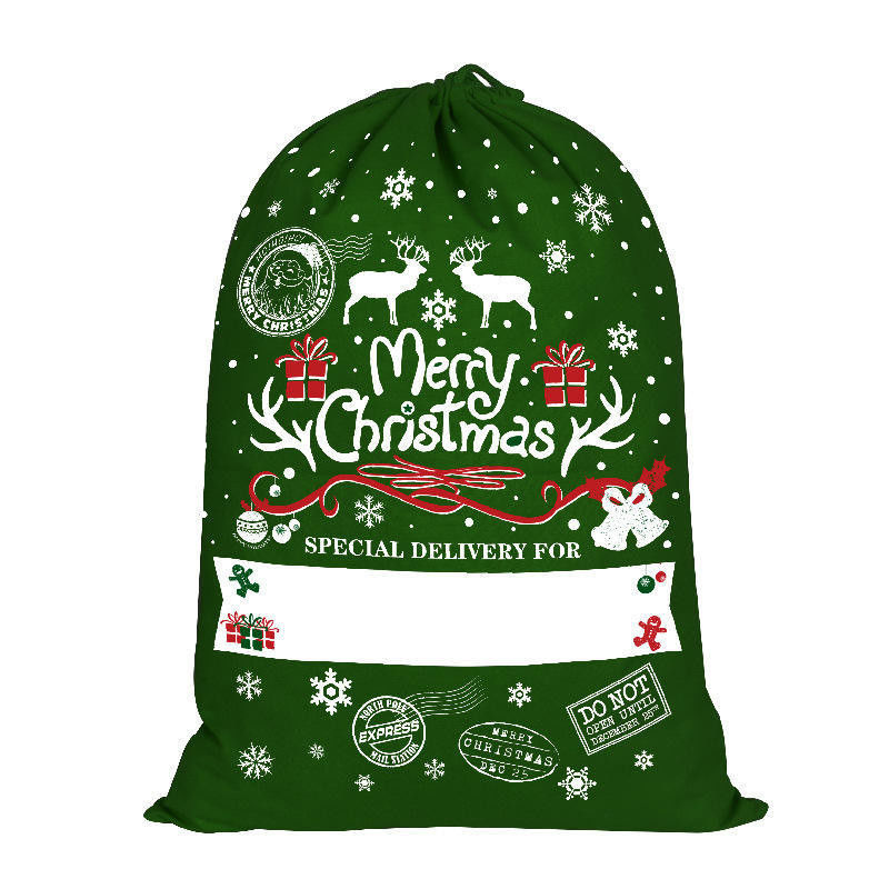 2023 cordes à cordes 50x70 Enfants doux Sac de Noël rouge avec corde Toutes les saisons OEM / ODM Acceptable
