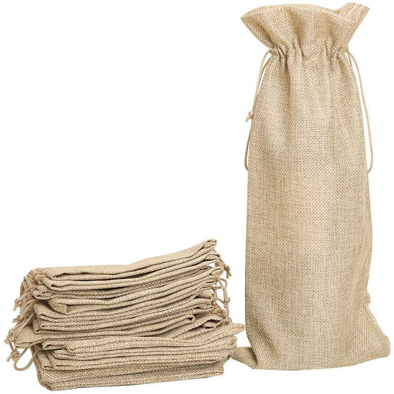 Acceptable OEM/ODM Nature Color Jute Pouch Sac à cordes pour le stockage de chanvre écologique