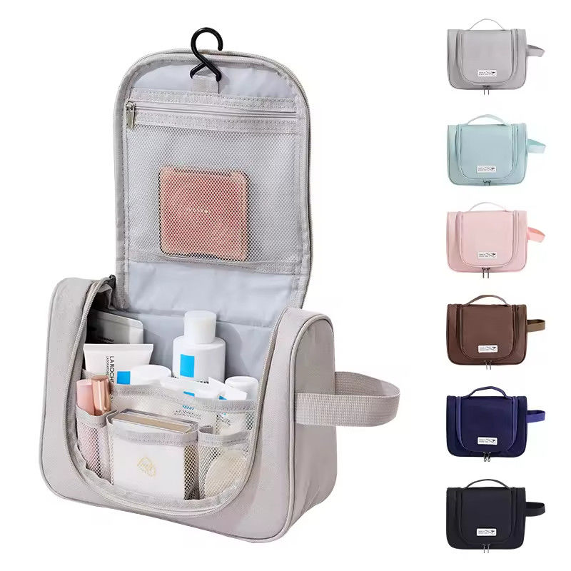 Sac de toilettes en polyester de couleur personnalisé parfait pour les besoins quotidiens des femmes