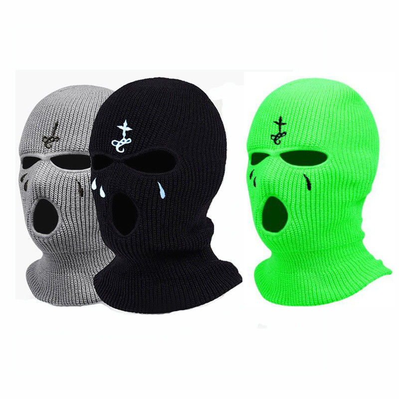Chapeau de balaclava de couleur personnalisée pour le ski unisexe et la protection du cou en hiver