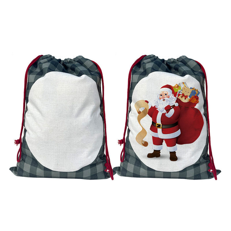 Le sac de cadeaux de Noël 2024 le plus à la mode sac à cordes personnalisé