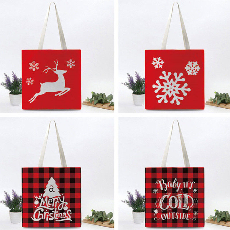 Sac à dos en toile de coton sur mesure pour les achats à Noël