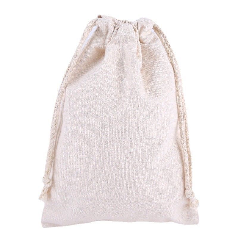 Emballage à la corde en coton biologique/sac de poussière pour chaussures Logo personnalisé toile pour les entreprises de luxe