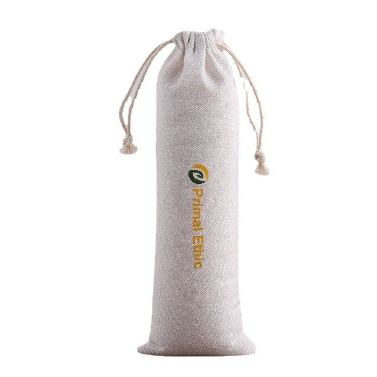 Logo personnalisé Sac cadeau à cordes pour la vie quotidienne Eco imprimé Sac en lin de toile Emballage