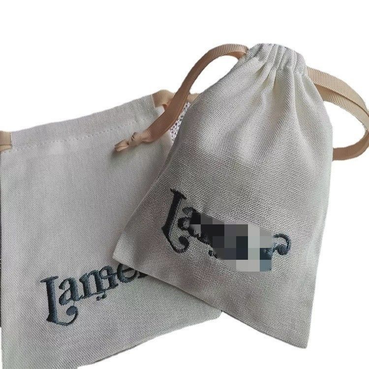 Sac à cordes en lin de jute parfait pour bijoux et stockage numérique réutilisable