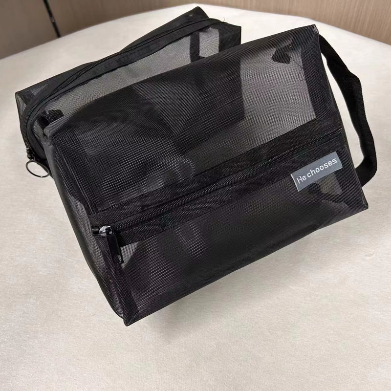 Dernier sac cosmétique en maille pour les filles femmes professionnel de stockage de voyage OEM / ODM accepté