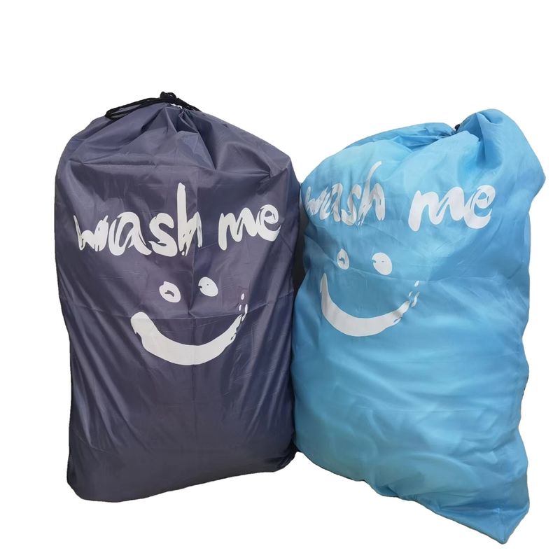 Sac de linge en nylon à corde de couleur personnalisé pour le lavage lourd de la mode