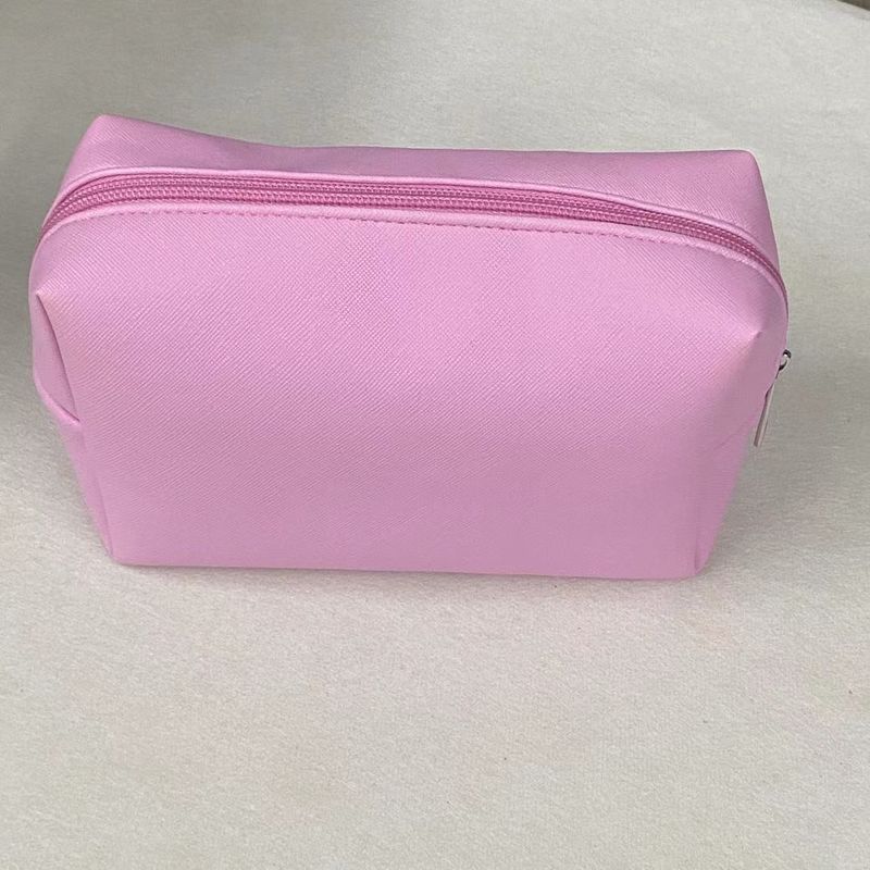 Sac de maquillage cosmétique en coton Pu à couleur mixte Sac de lavage de poussière vierge avec couleur personnalisée