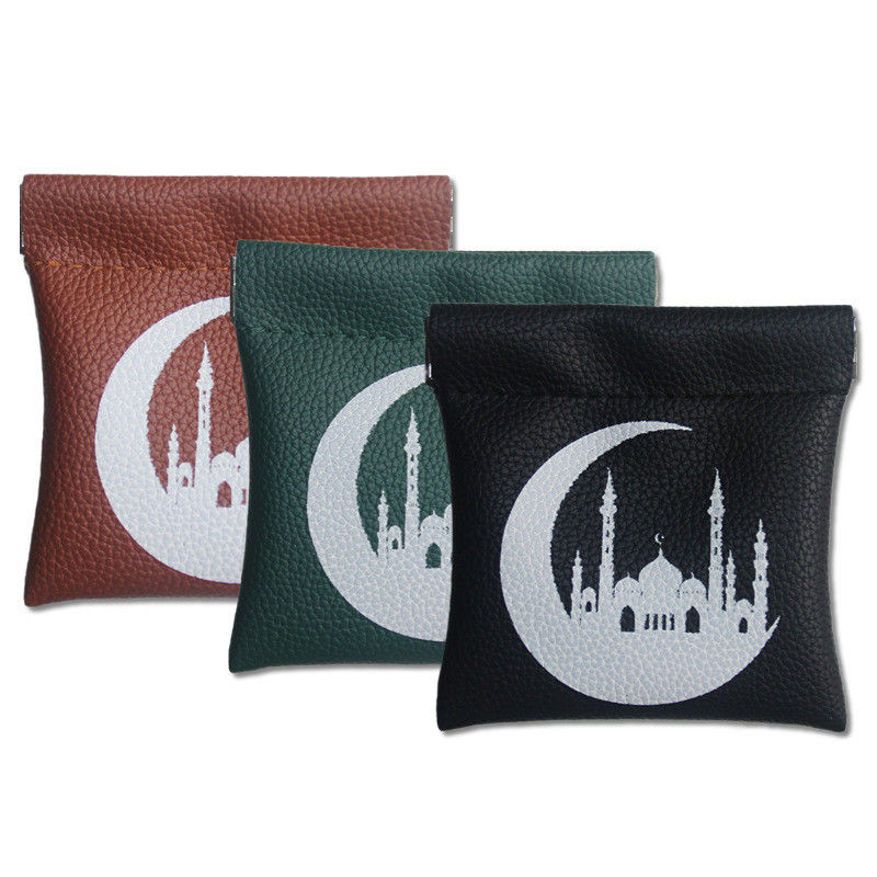 Sac à monnaie en cuir compact pour musulman de couleur personnalisée