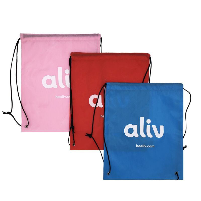 Sacs à cordes en coton de couleur personnalisés de taille moyenne pour les sports et les activités de plein air