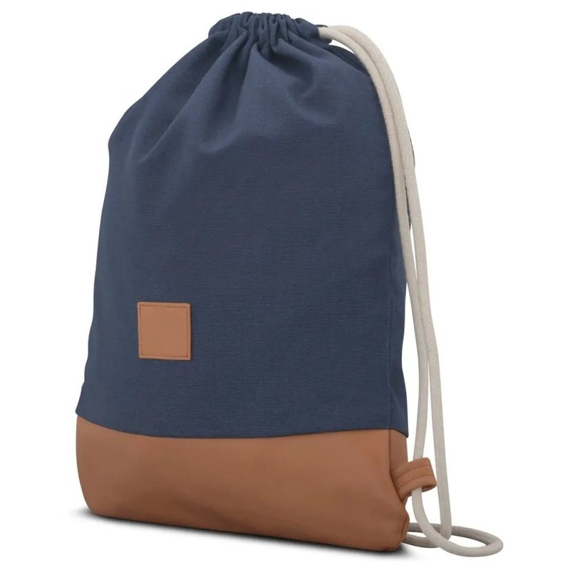 Logo personnalisé Sac à cordes en tissu de coton à boucle douce pour le gymnase et les activités de plein air