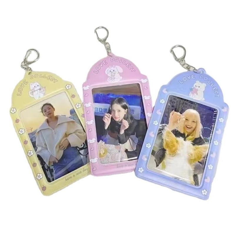 Conception personnalisée Cute Corée Mode Porte-copieuse en PVC Carte de couverture Photo Case OEM / ODM Accepté