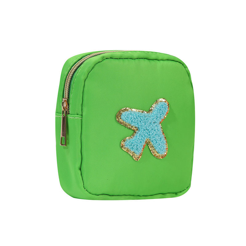 24 couleurs Fermeture à glissière sac de toilette imperméable gros sacs de maquillage pour les voyages en sac en nylon