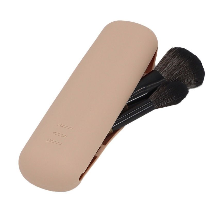Mode personnalisé Portable silicone maquillage brosse sac à sacs pour le stockage cosmétique